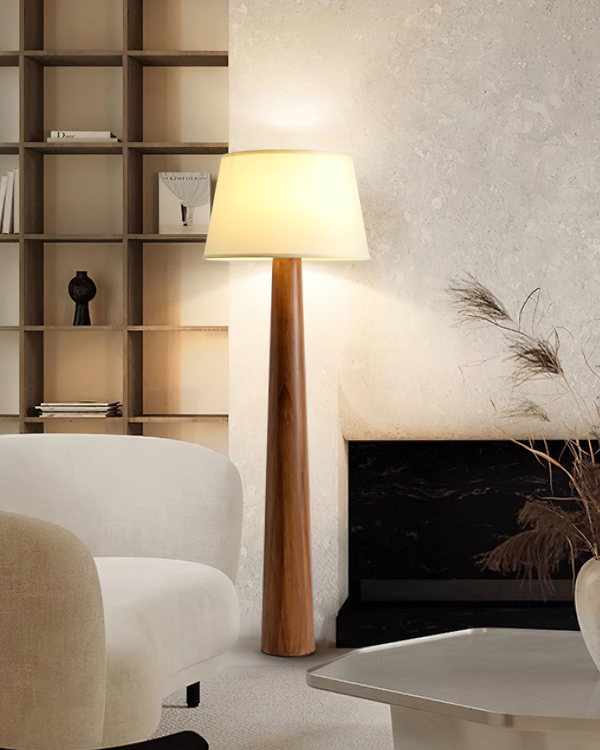 Malva Wood Floor Lamp — product view 8