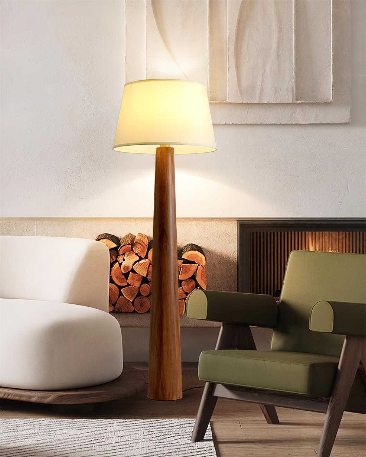 Malva Wood Floor Lamp — product view 10