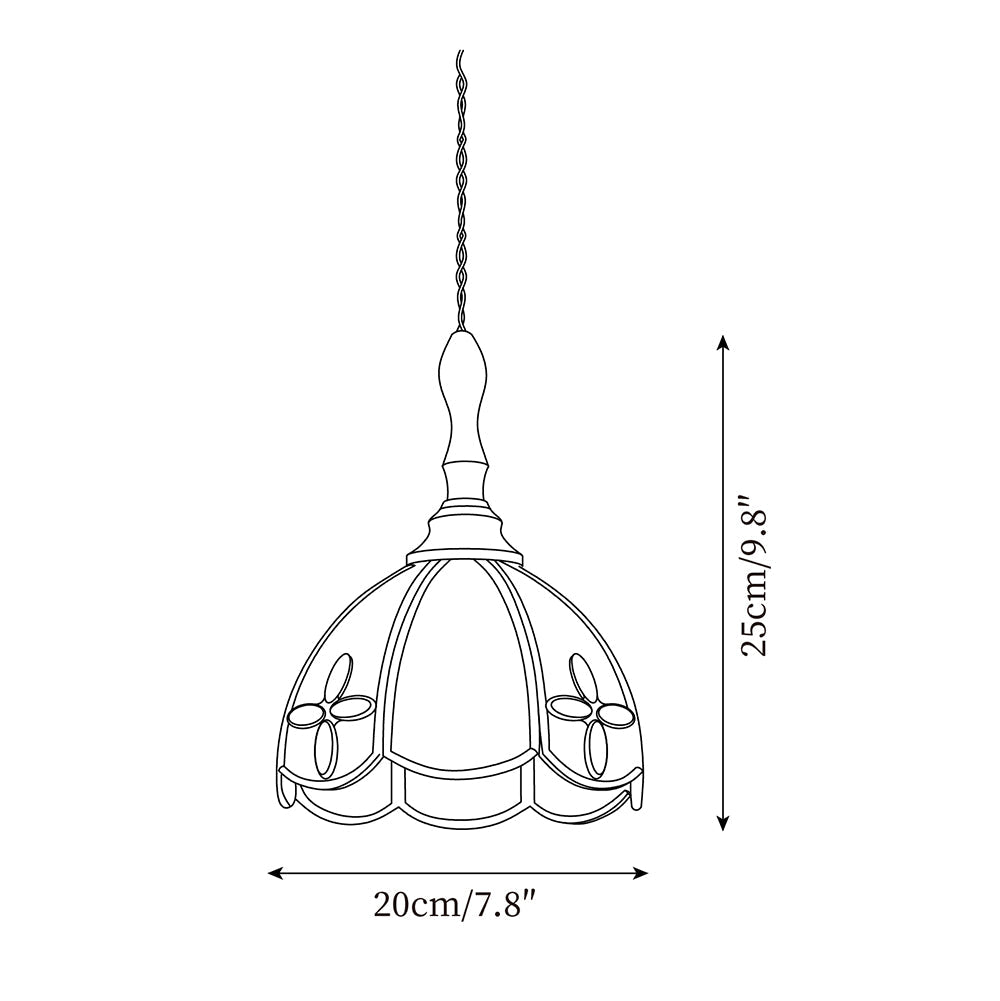 Retro Latta Glass Pendant Lamp — product view 5