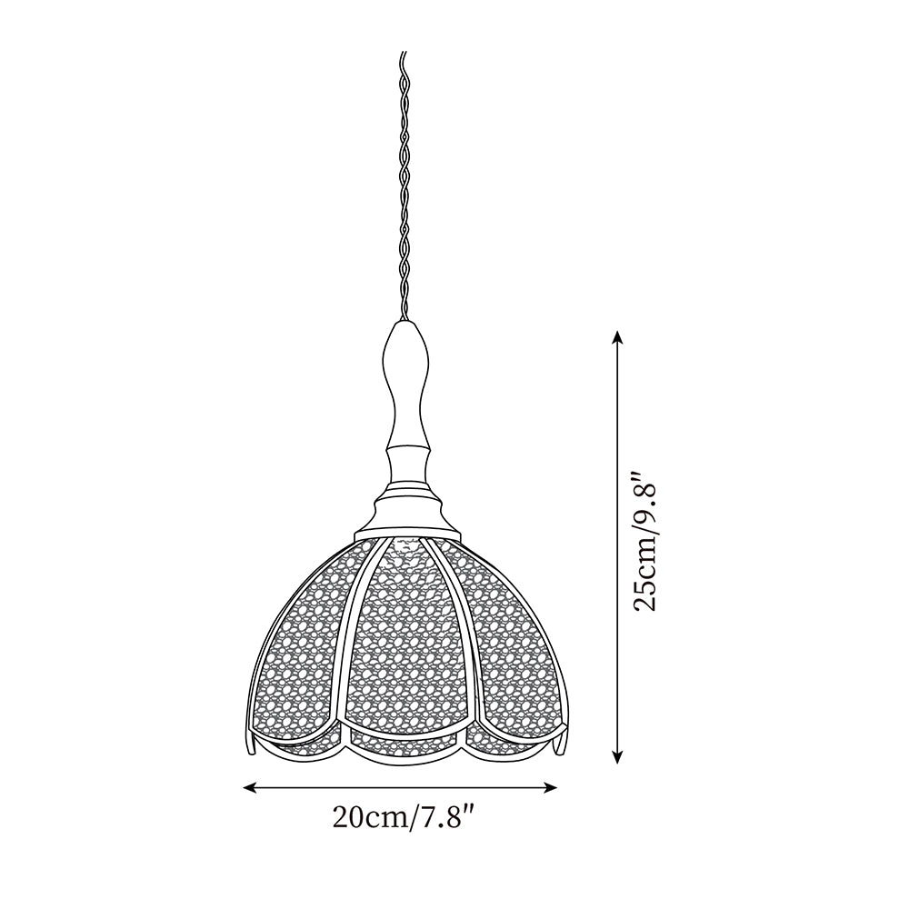 Retro Latta Glass Pendant Lamp — product view 7