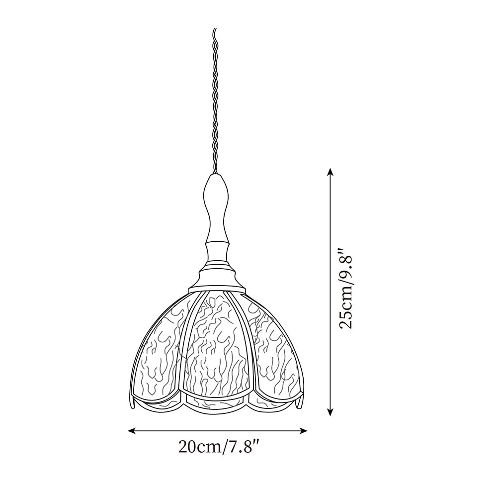 Retro Latta Glass Pendant Lamp — product view 8