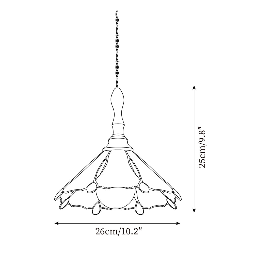 Retro Latta Glass Pendant Lamp — product view 9