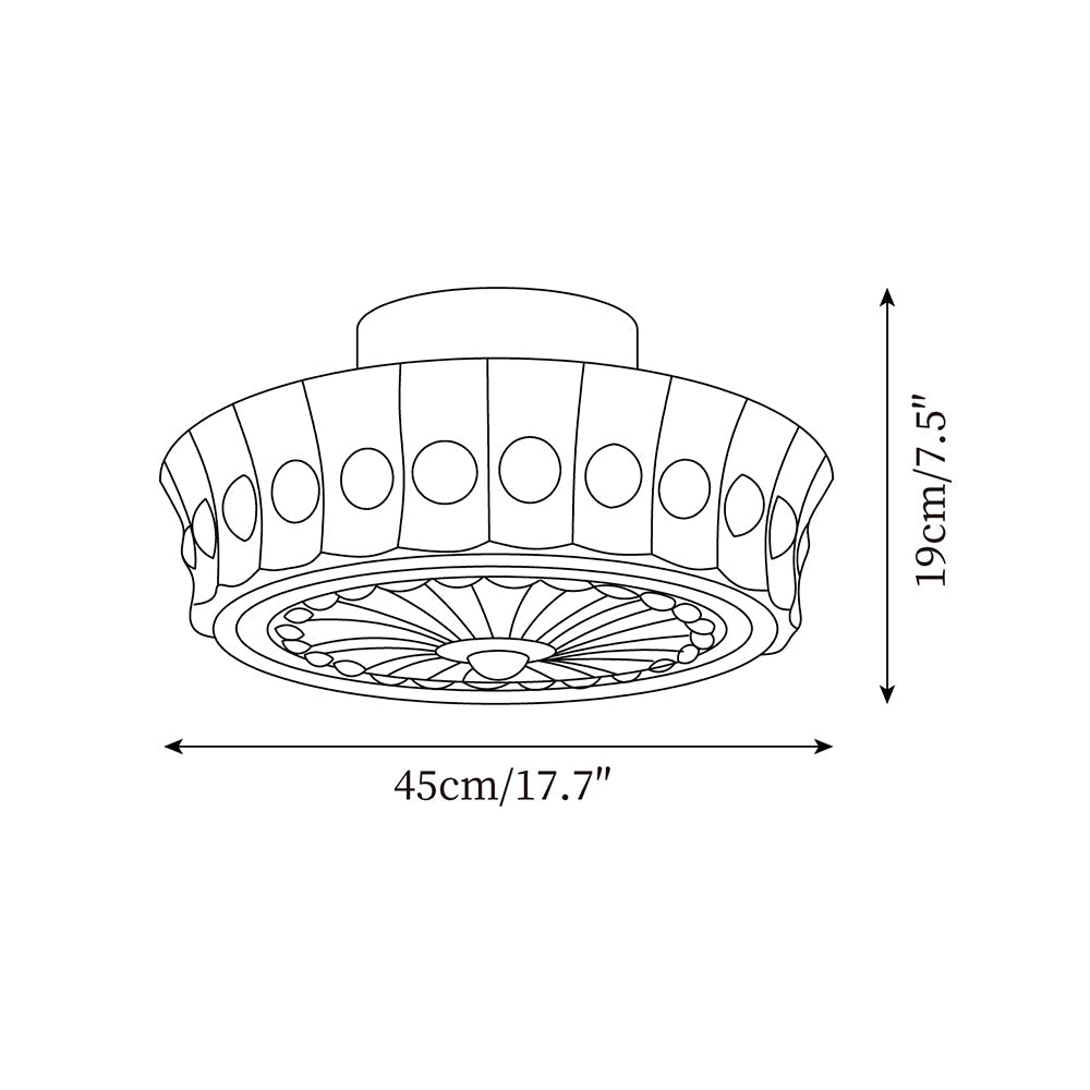 Jeevika Glass Ceiling Light — product view 5