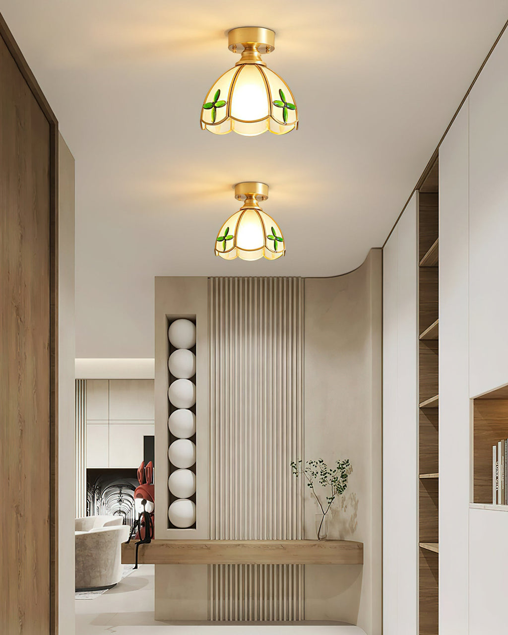 Retro Latta Glass Ceiling Light — product view 4