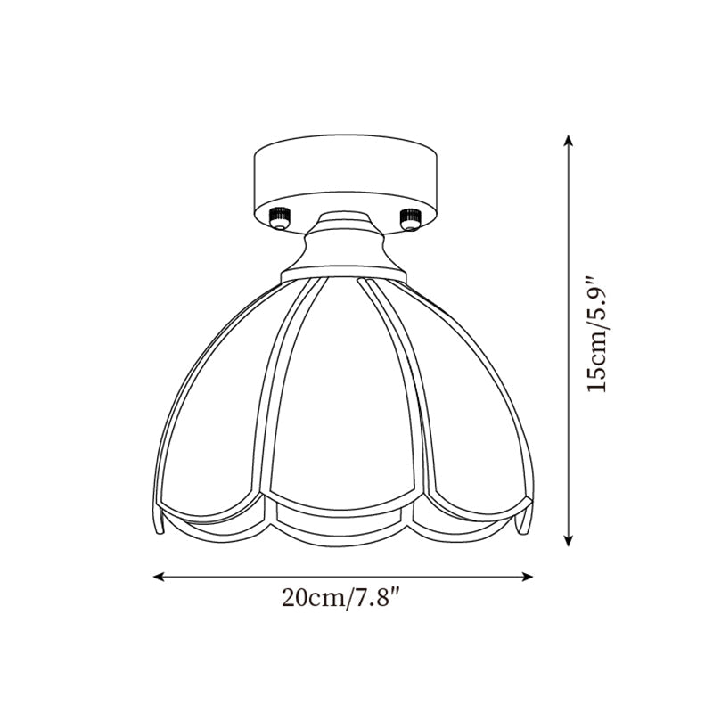 Retro Latta Glass Ceiling Light — product view 5