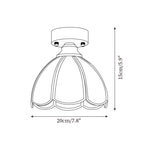 Retro Latta Glass Ceiling Light — product view 5