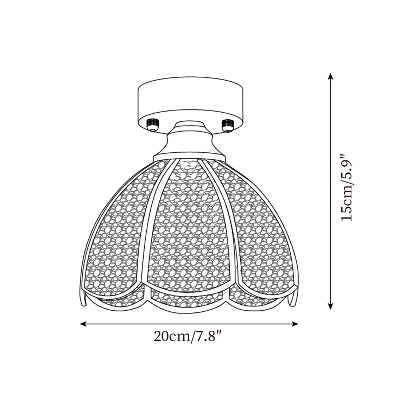 Retro Latta Glass Ceiling Light — product view 6