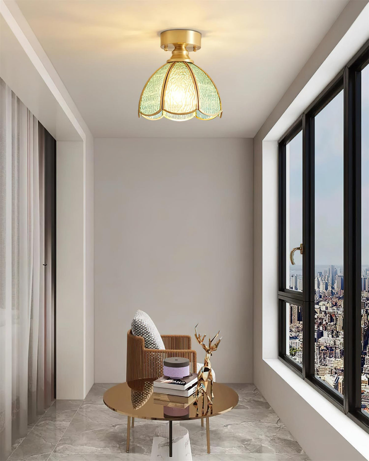 Retro Latta Glass Ceiling Light — product view 25