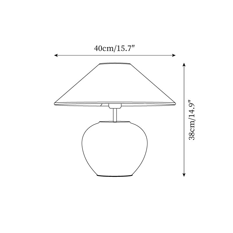 Ekeby Ceramics Metal Table Lamp — product view 5