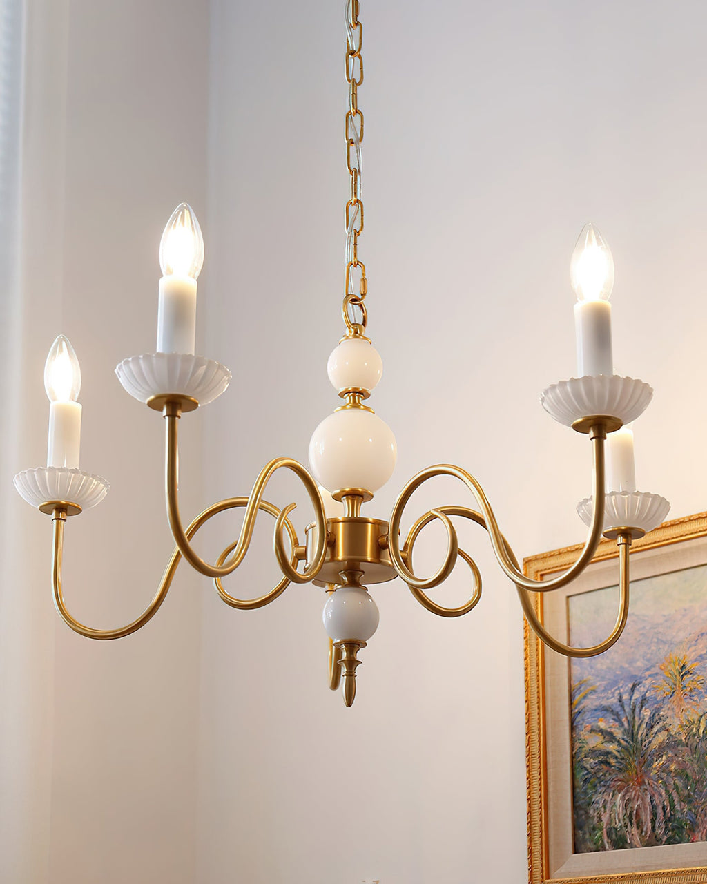 Carlita Glass Chandelier — product view 6