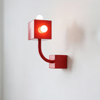 Red Cube Metal Wall Lamp — product view 7