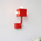 Red Cube Metal Wall Lamp — product view 11