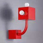 Red Cube Metal Wall Lamp — product view 19
