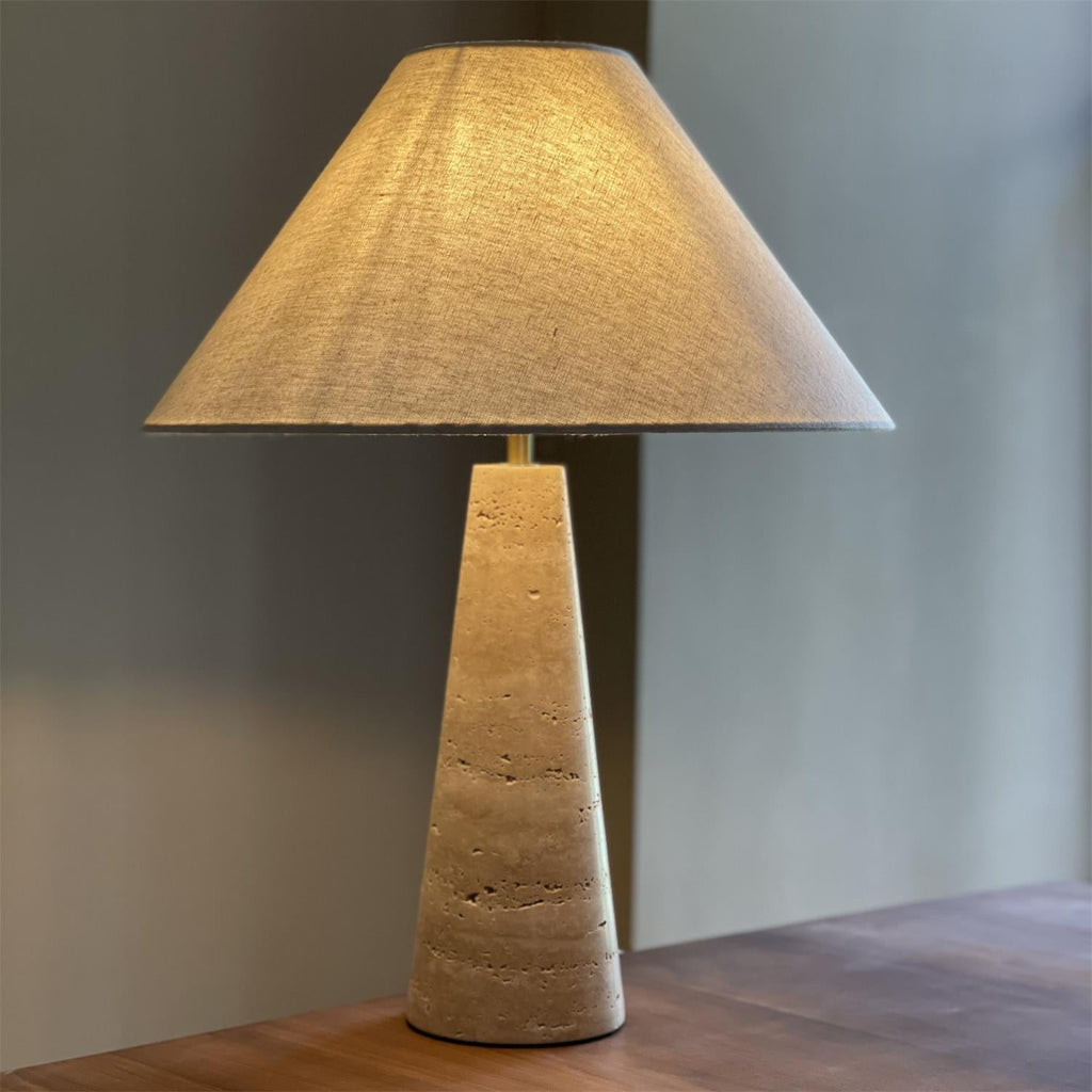 Lulu Travertine Table Lamp — product view 2