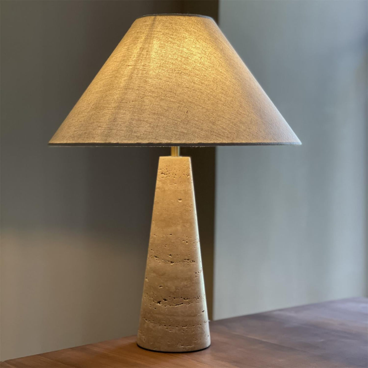 Lulu Travertine Table Lamp — product view 2