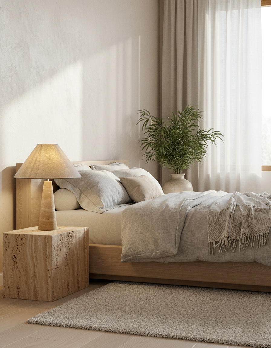 Lulu Travertine Table Lamp — product view 9