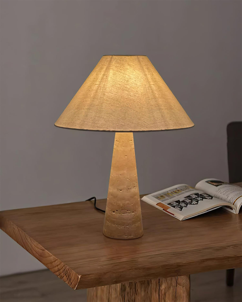 Lulu Travertine Table Lamp — product view 17