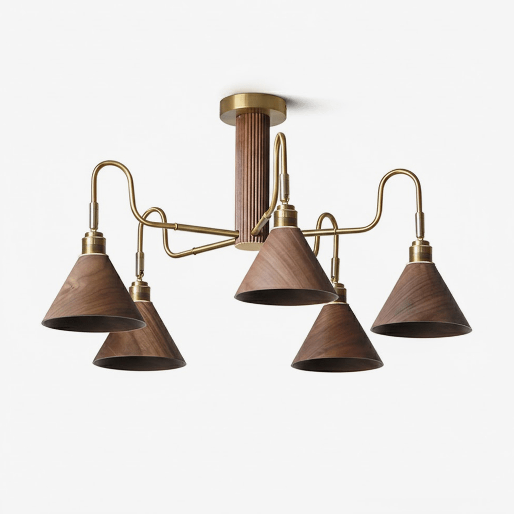 Bravik Wood Chandelier – product view 1