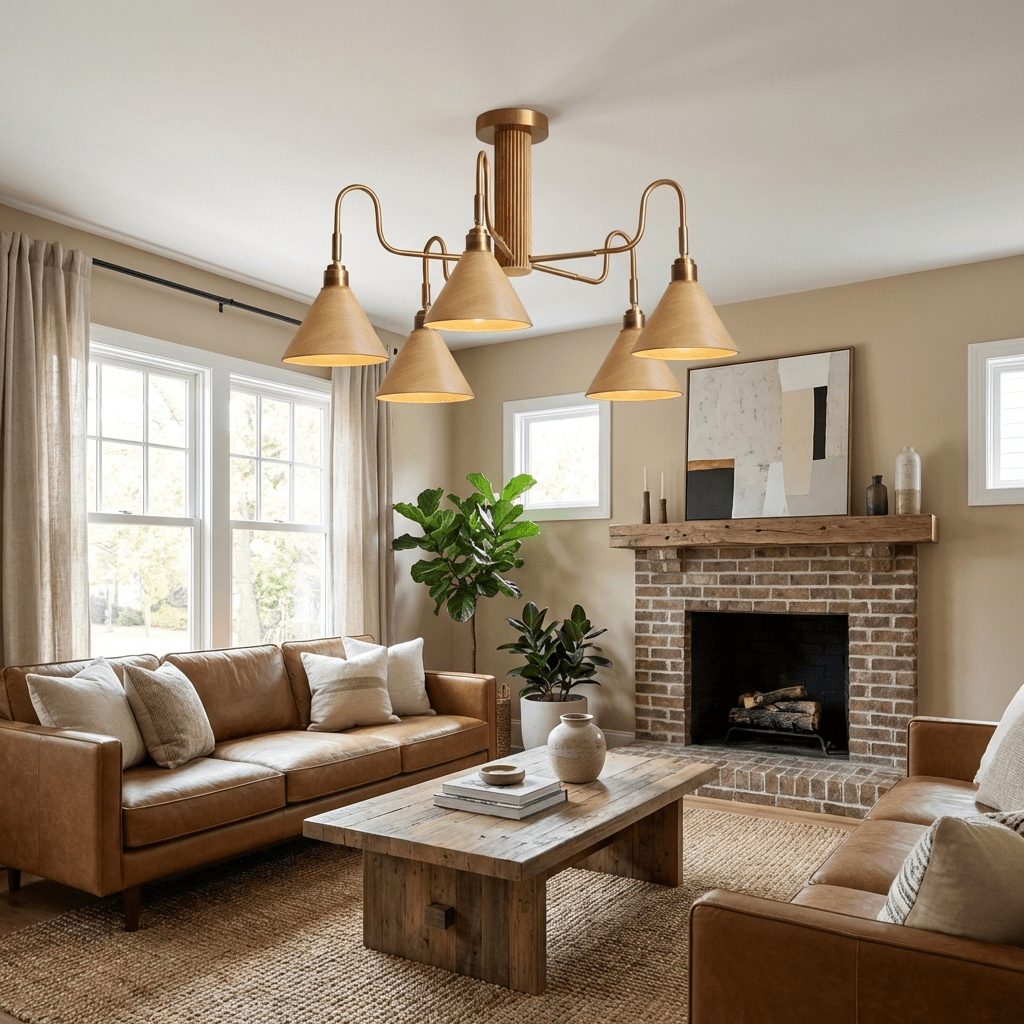 Bravik Wood Chandelier – product view 6