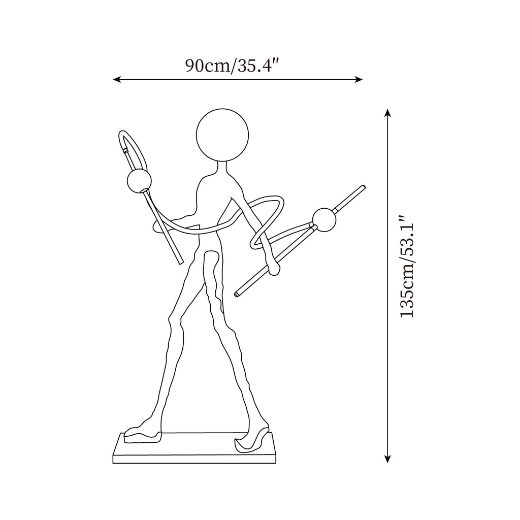 Ginasta Sculpture Glass Floor Lamp — product view 4