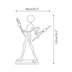 Ginasta Sculpture Glass Floor Lamp — product view 4