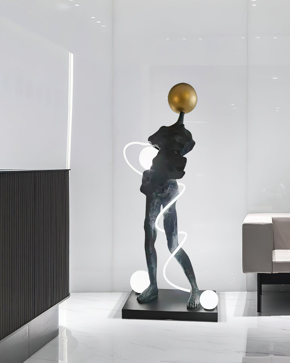 Ginasta Sculpture Glass Floor Lamp — product view 8