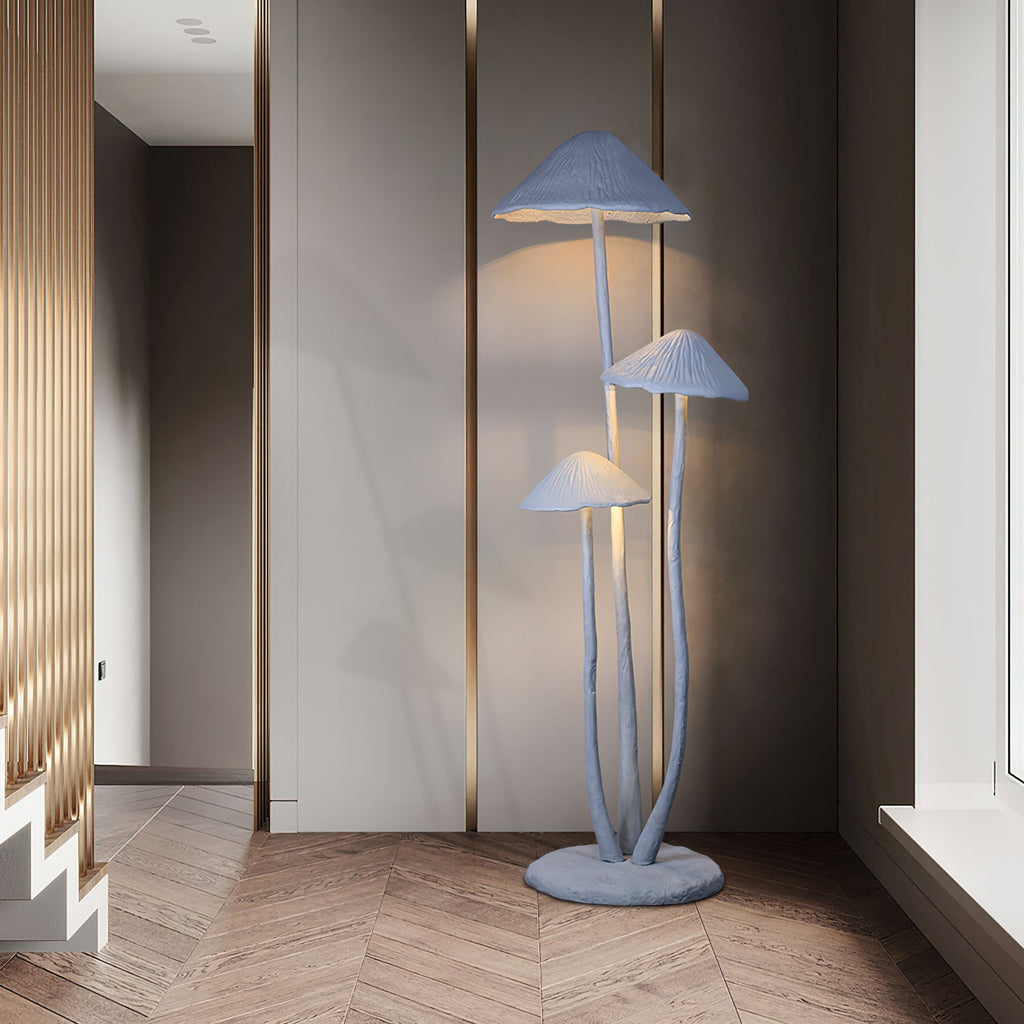 Mushroom Sculpture Resin Floor Lamp — product view 2