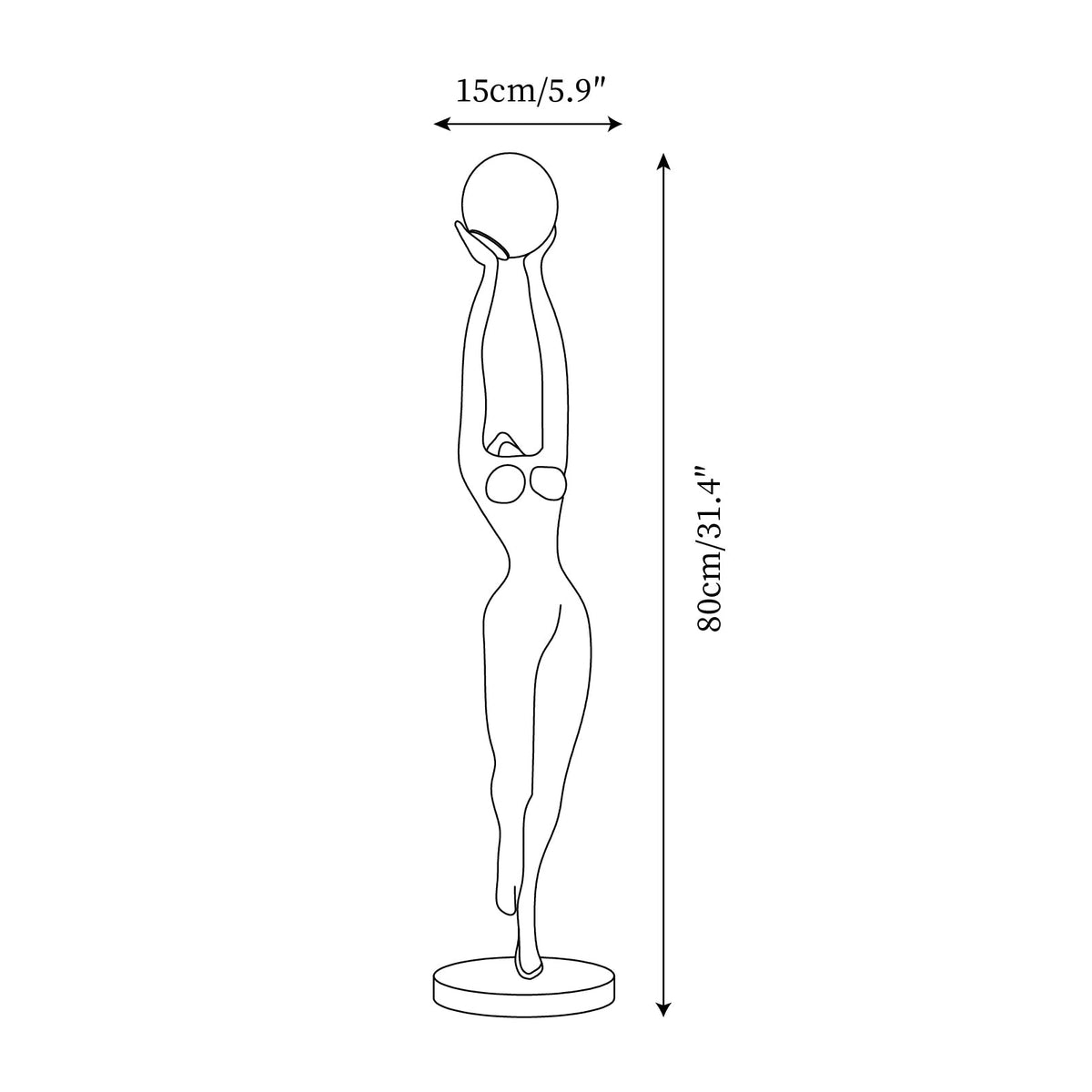 Stursa Sculpture Glass Floor Lamp — product view 5