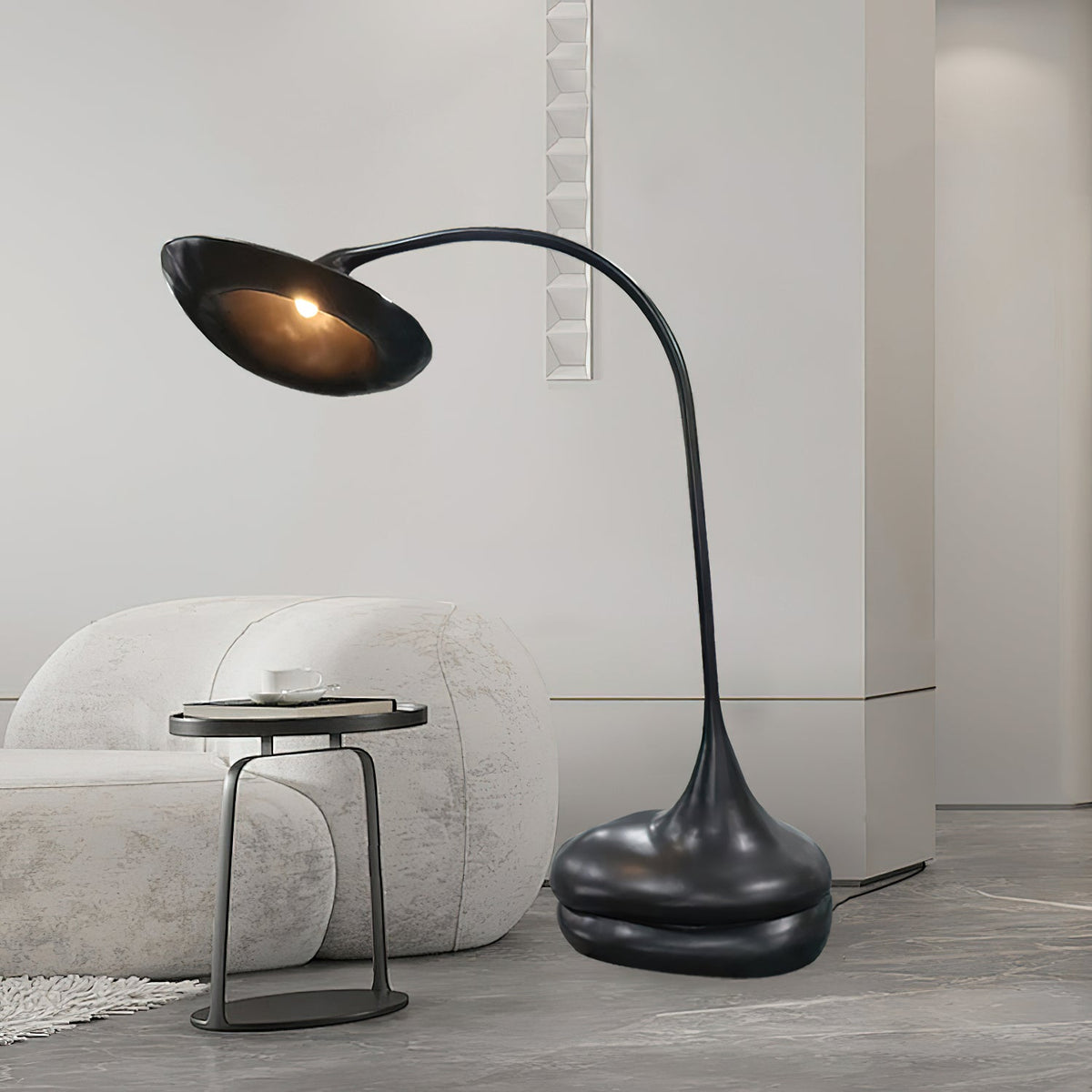 Giselle Black Resin Floor Lamp — product view 2