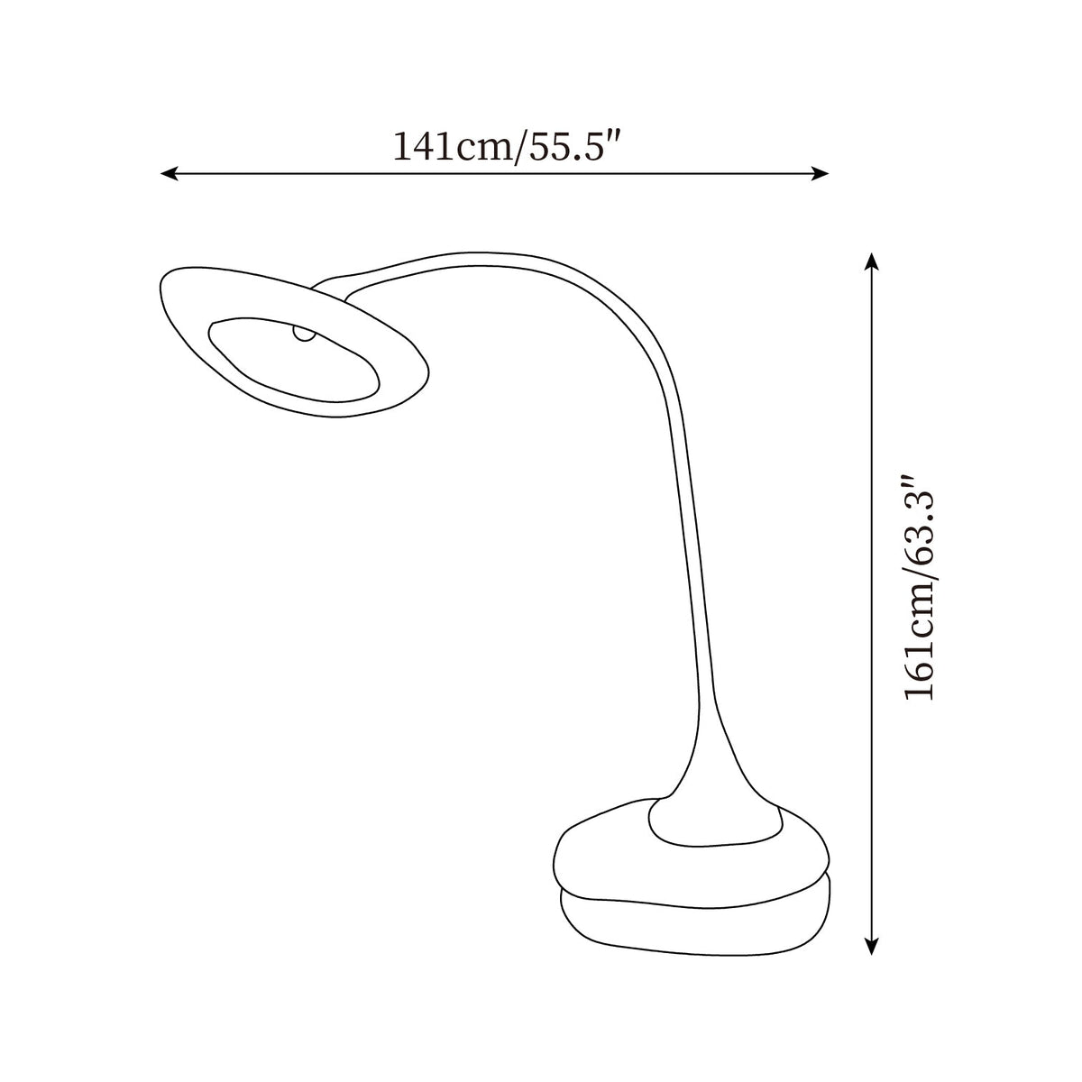 Giselle Black Resin Floor Lamp — product view 4