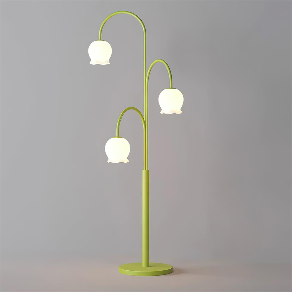 Green Jenavive Glass Floor Lamp — product view 2