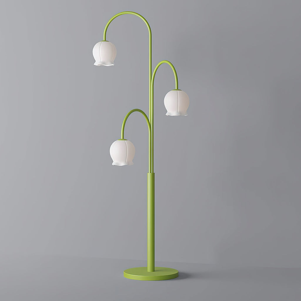 Green Jenavive Glass Floor Lamp — product view 11