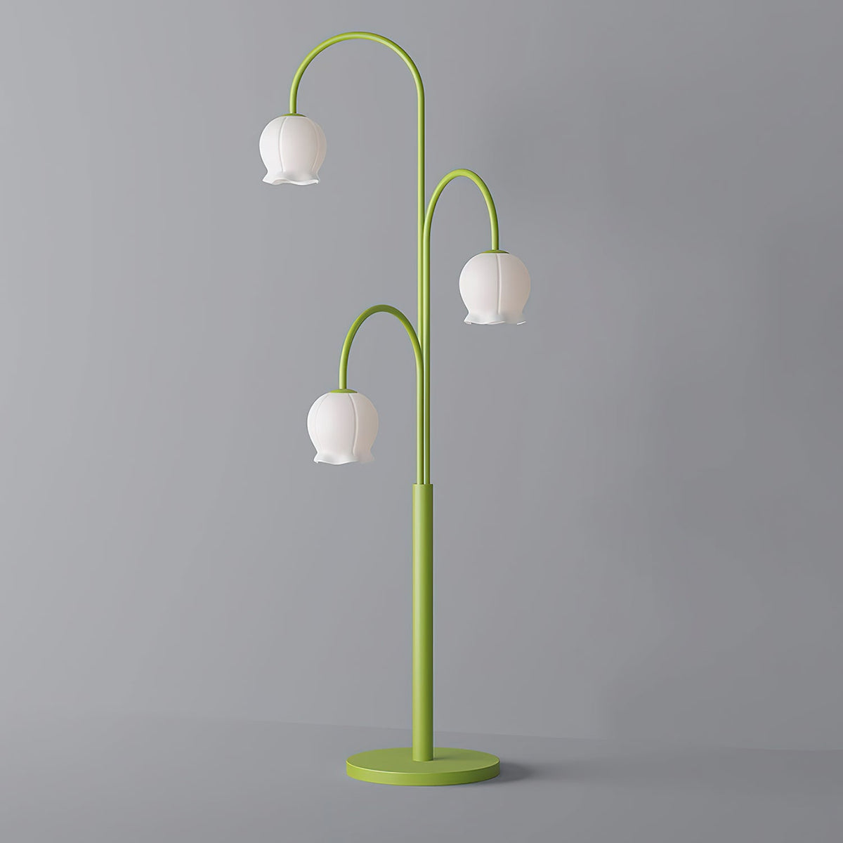 Green Jenavive Glass Floor Lamp — product view 11