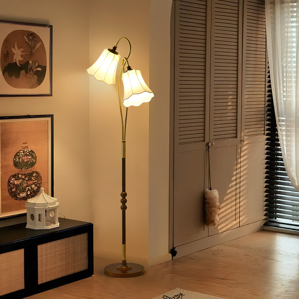 Magnolya Wood Floor Lamp — product view 2