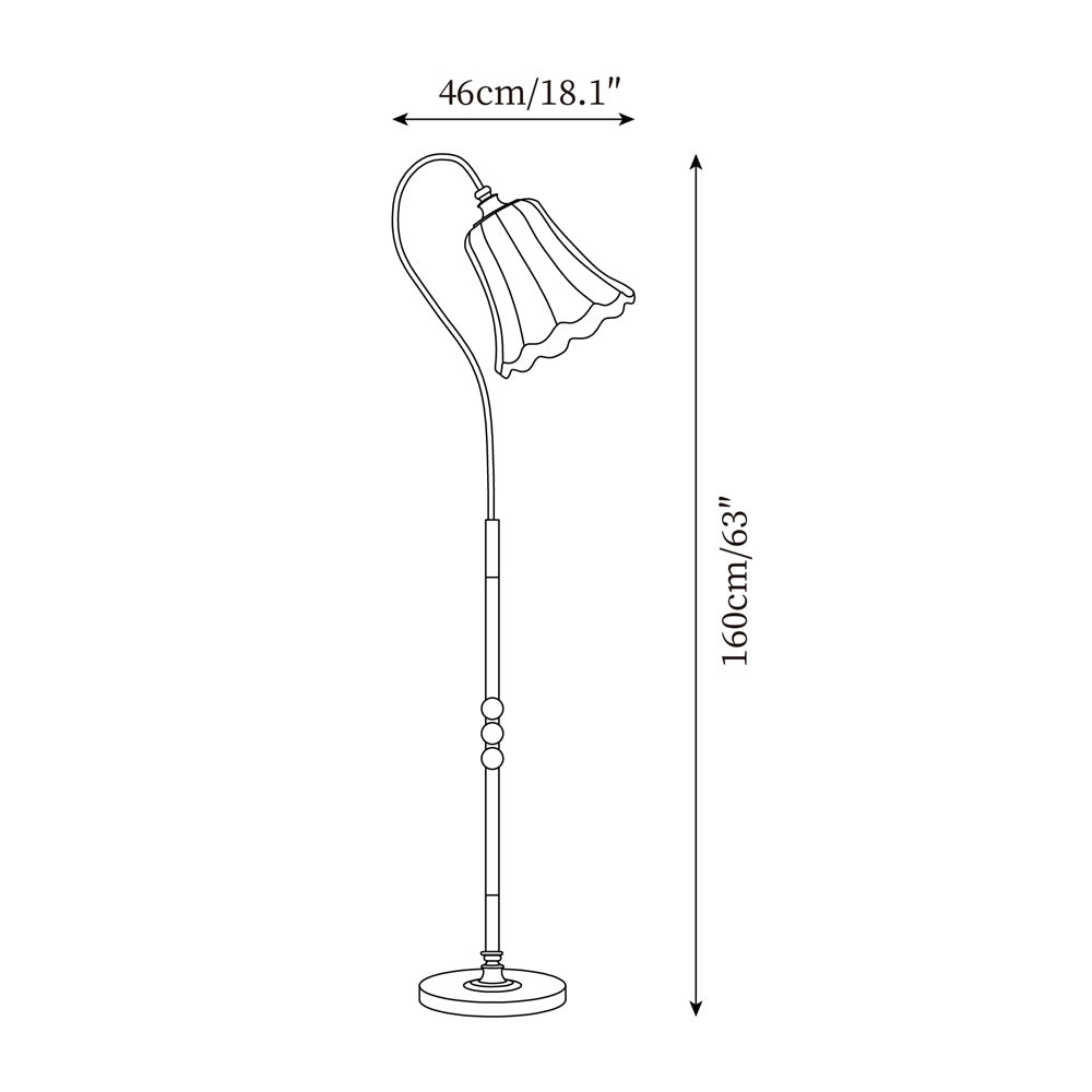 Magnolya Wood Floor Lamp — product view 4
