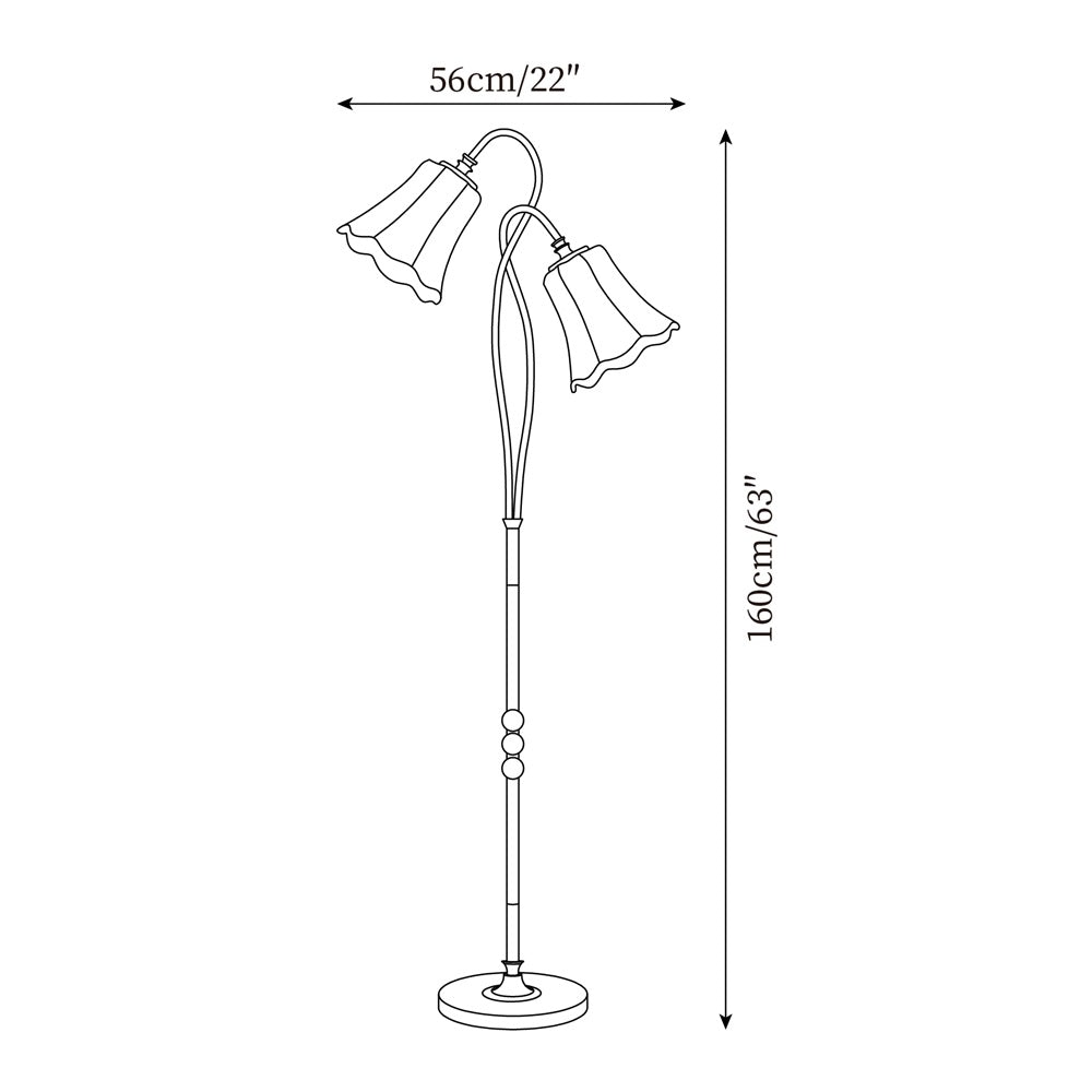 Magnolya Wood Floor Lamp — product view 5