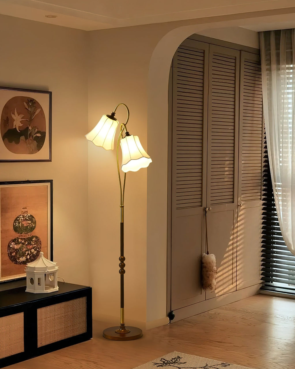 Magnolya Wood Floor Lamp — product view 8