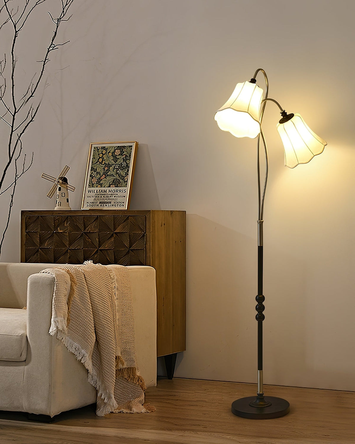 Magnolya Wood Floor Lamp — product view 10