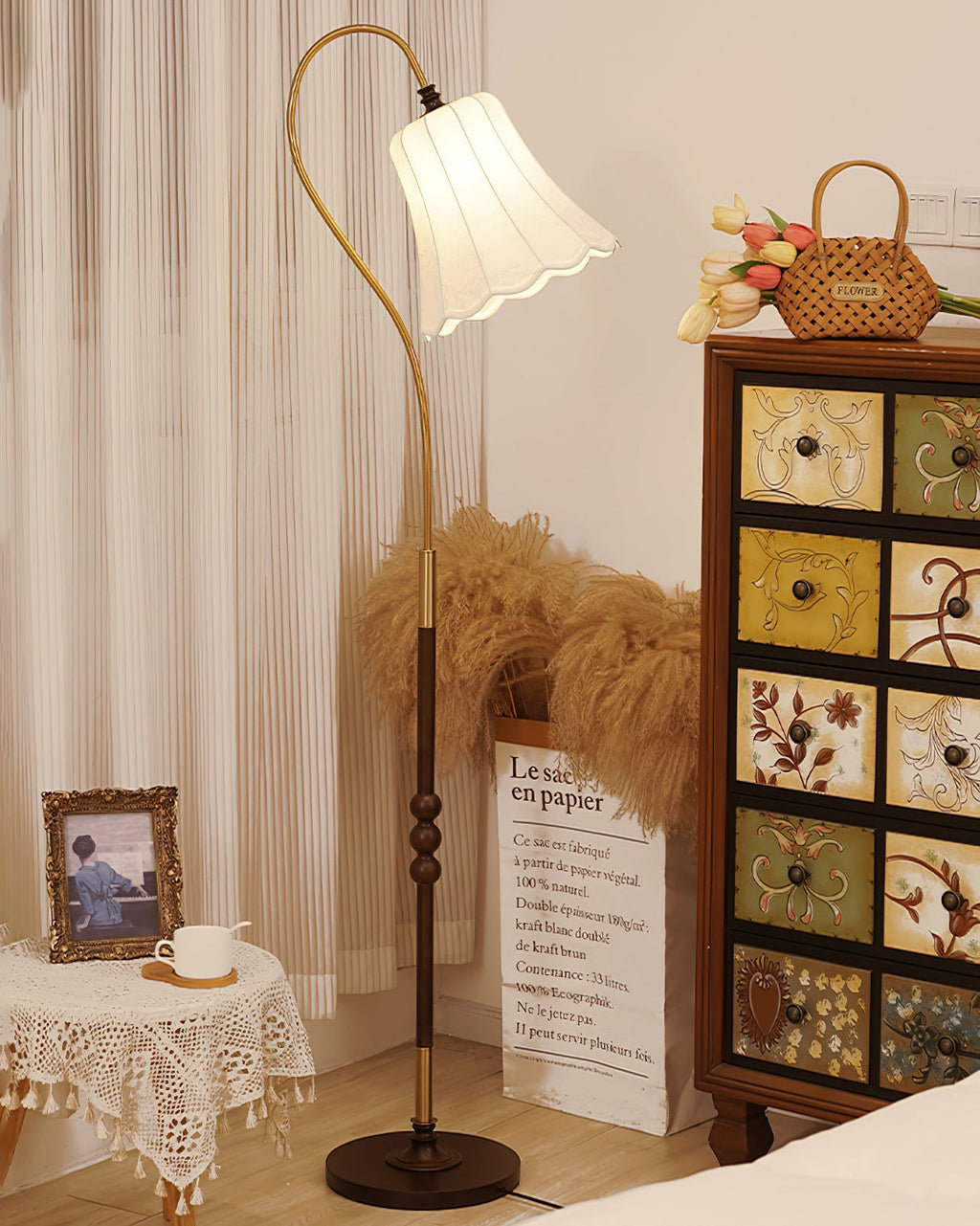 Magnolya Wood Floor Lamp — product view 11