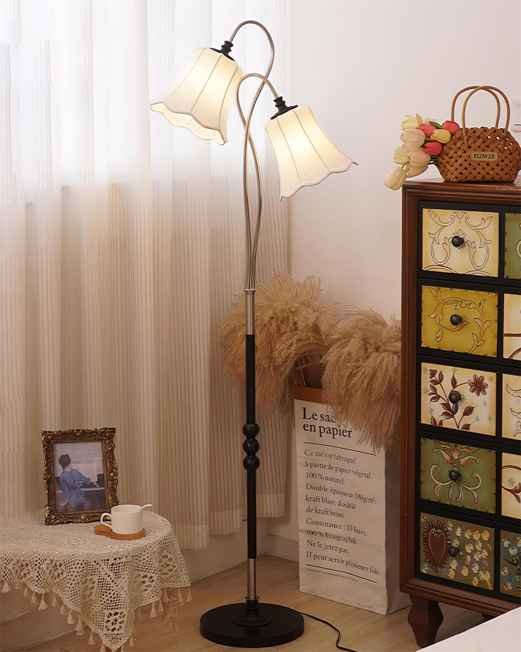 Magnolya Wood Floor Lamp — product view 13