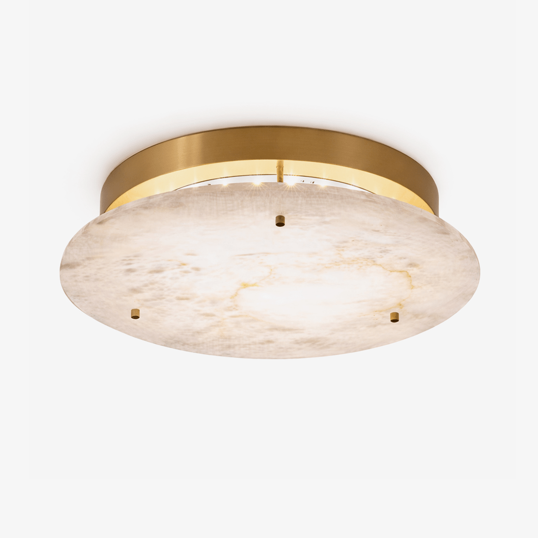 Alabaster Disc Ceiling Lamp – product view 1