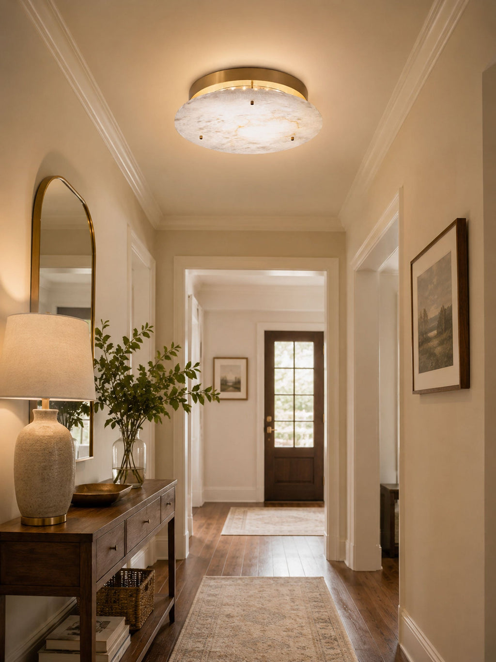 Alabaster Disc Ceiling Lamp – product view 5