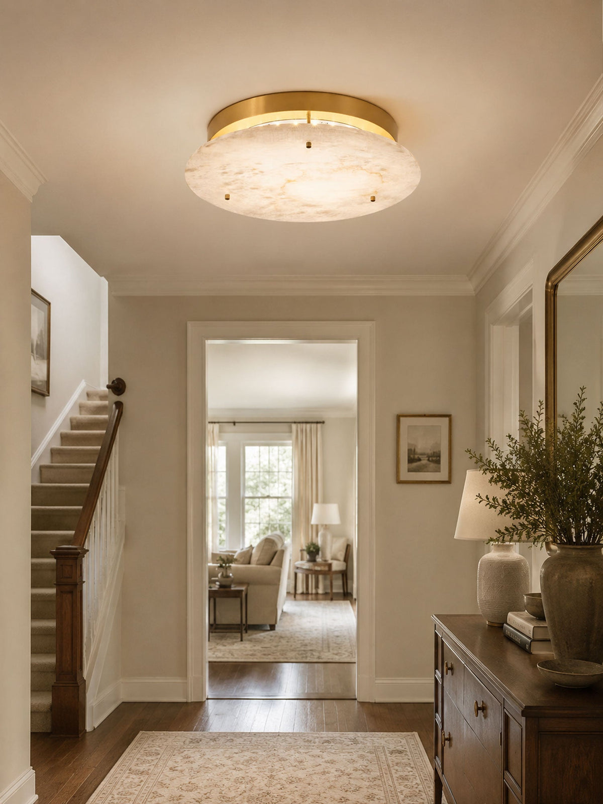 Alabaster Disc Ceiling Lamp – product view 8