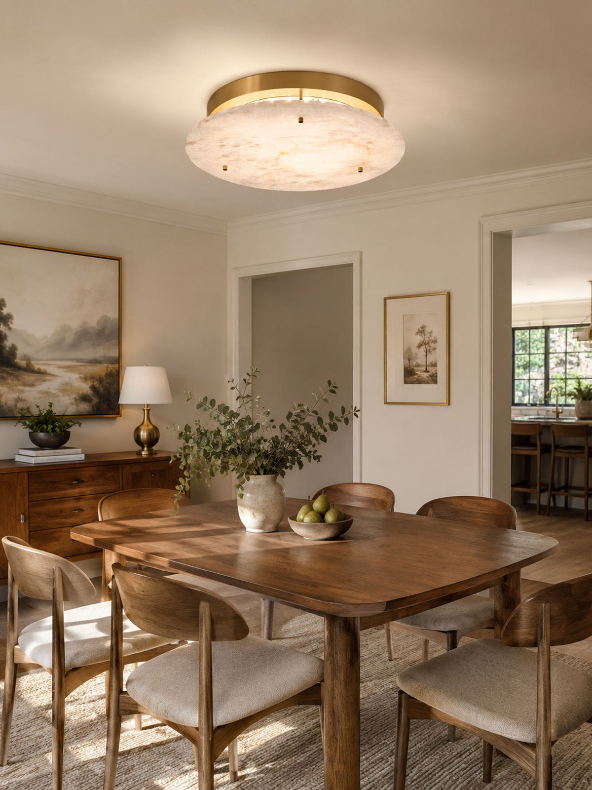 Alabaster Disc Ceiling Lamp – product view 11