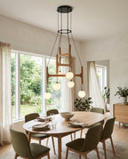 Astra Wood Chandelier — product view 2