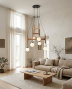 Astra Wood Chandelier — product view 3