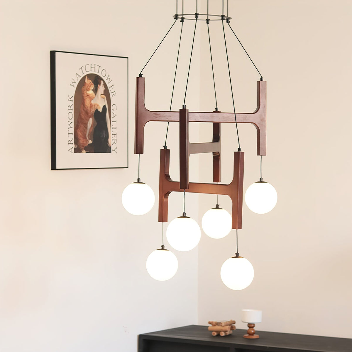 Astra Wood Chandelier — product view 5