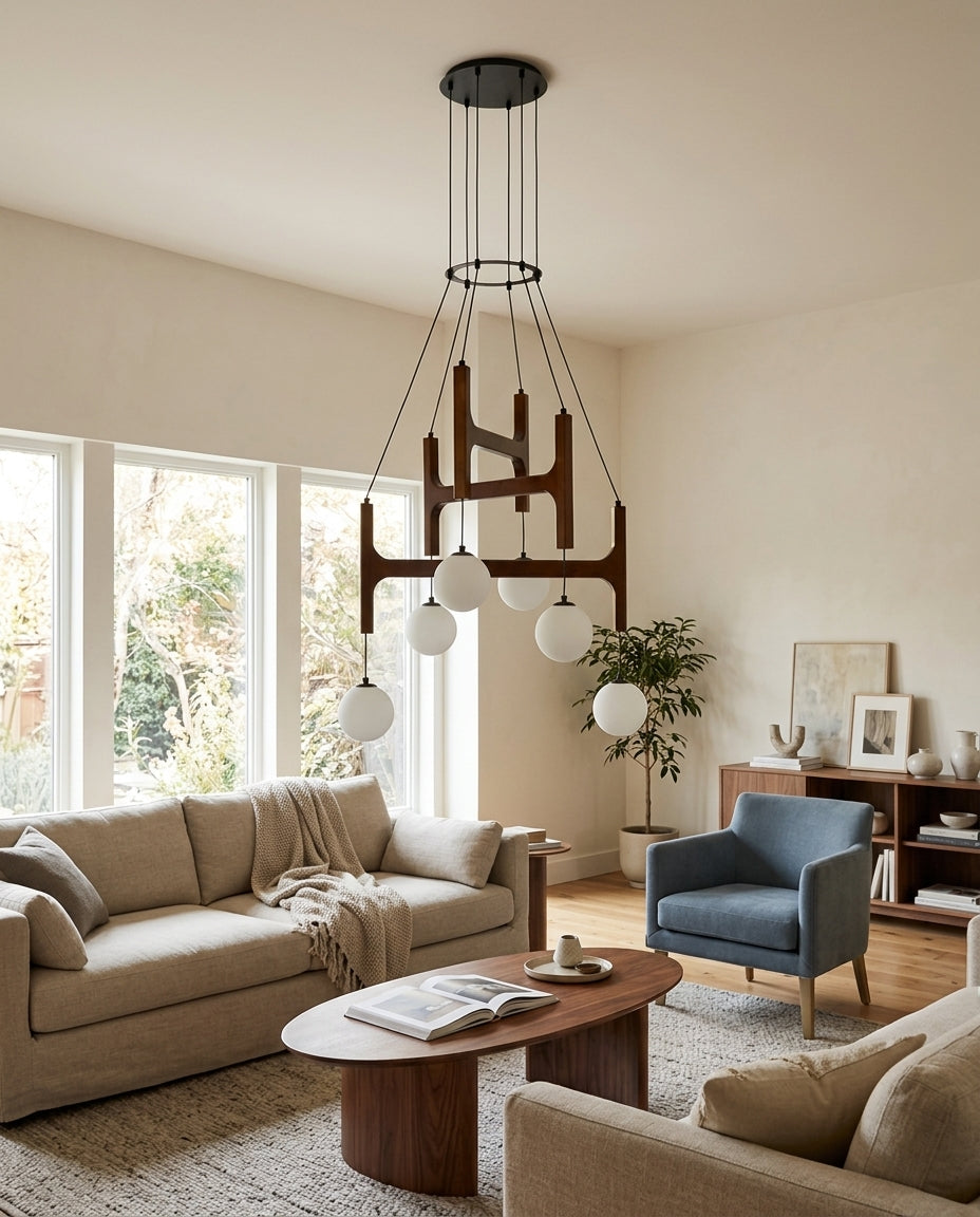 Astra Wood Chandelier — product view 6