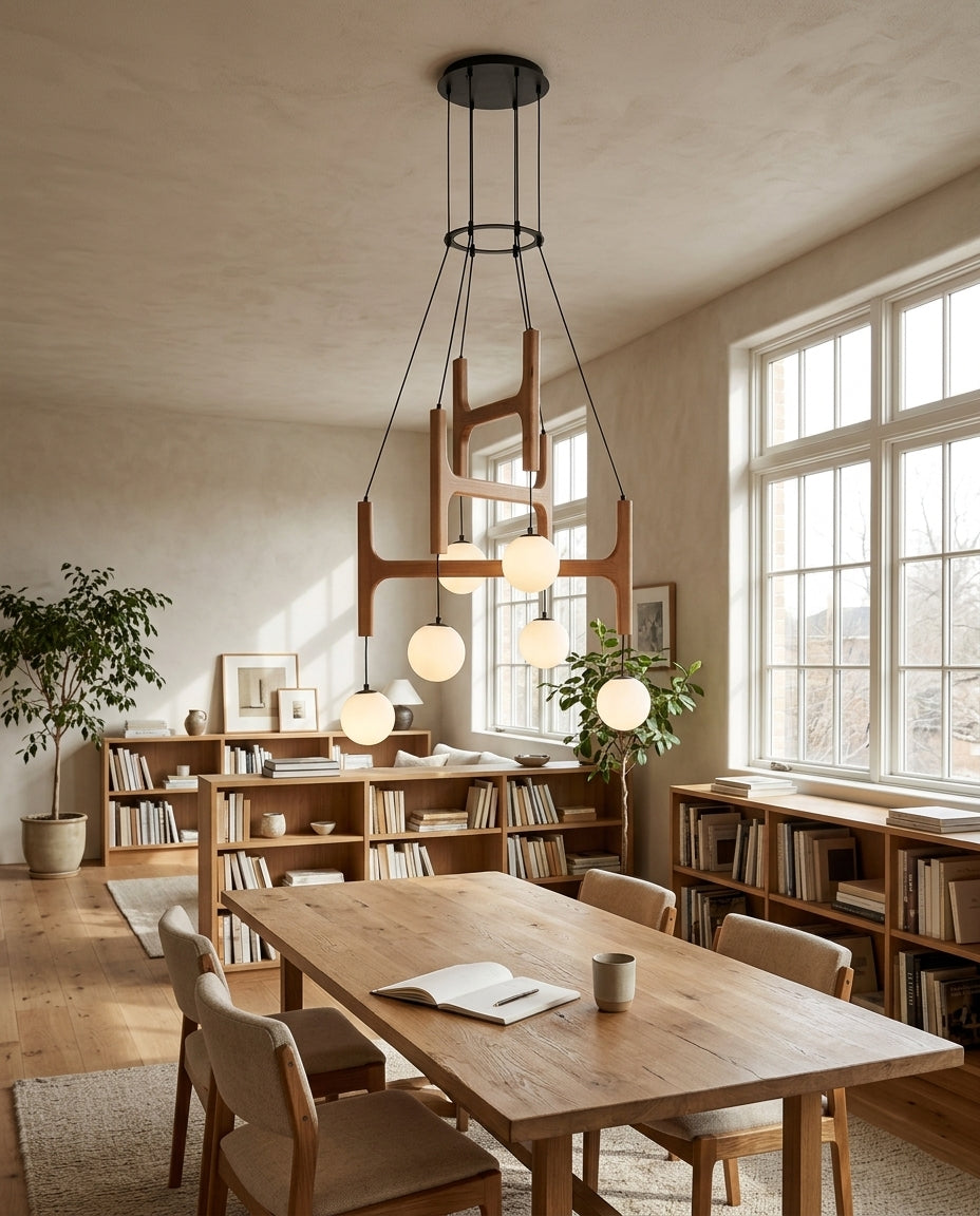 Astra Wood Chandelier — product view 7