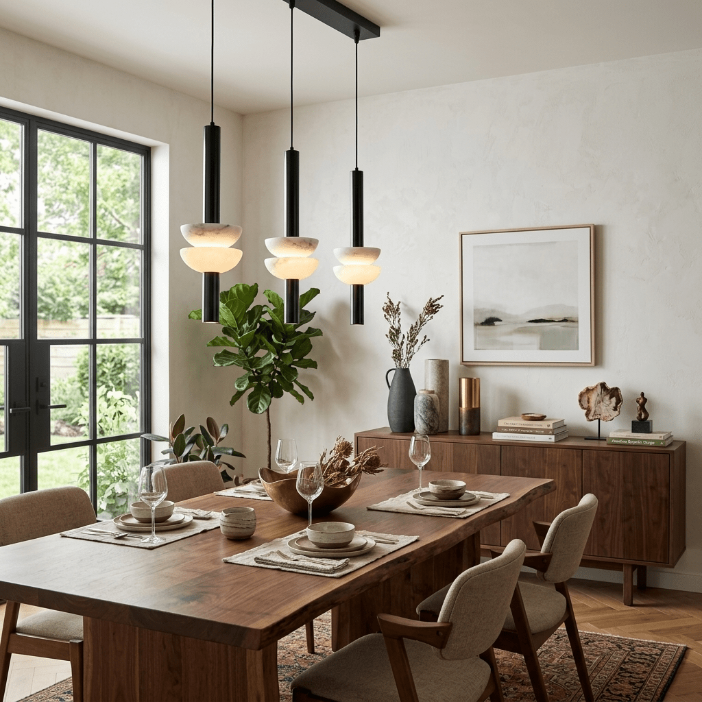 Alabaster Column Pendant Lamp – product view 2
